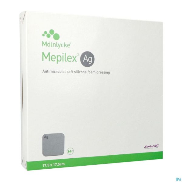 Mepilex Ag Pansement Steril 17,5x17,5cm 5 287321