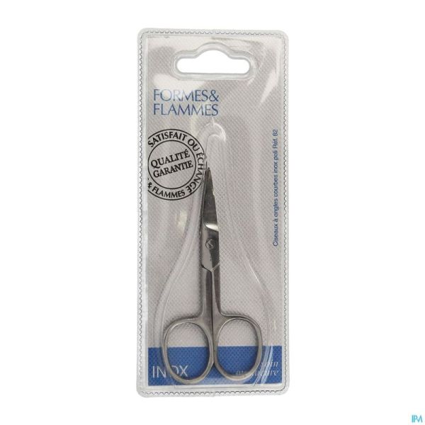 Formes&flammes 82 Ciseaux Ongles Courbe Inox