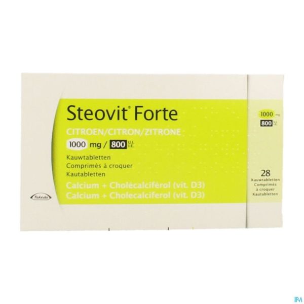 Steovit Forte 1000mg/800ui Comp Croq 28