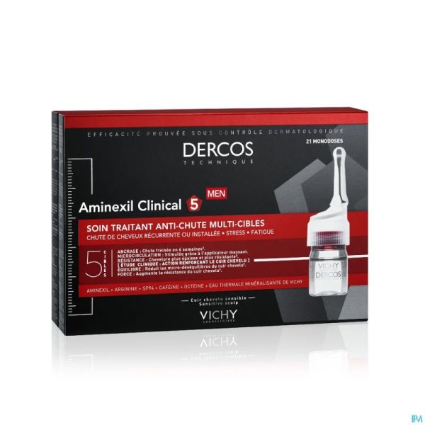 Vichy Dercos Aminexil Clinical 5 Men Amp 21x6ml