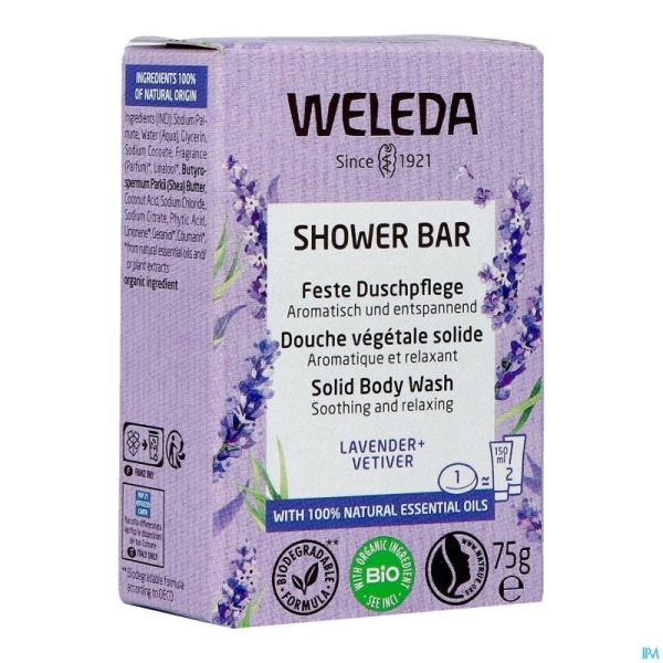 Weleda Shower Bar Lavande + Vetiver 75g