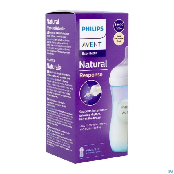 Philips Avent Natural 3.0 Biberon Bleu 260ml