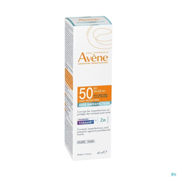 Avene Sol Spf50 A/imperfection Fluide 40ml