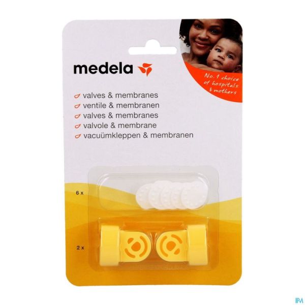 Medela Vacuum Set 2 Clapets+6 Membranes 8000727