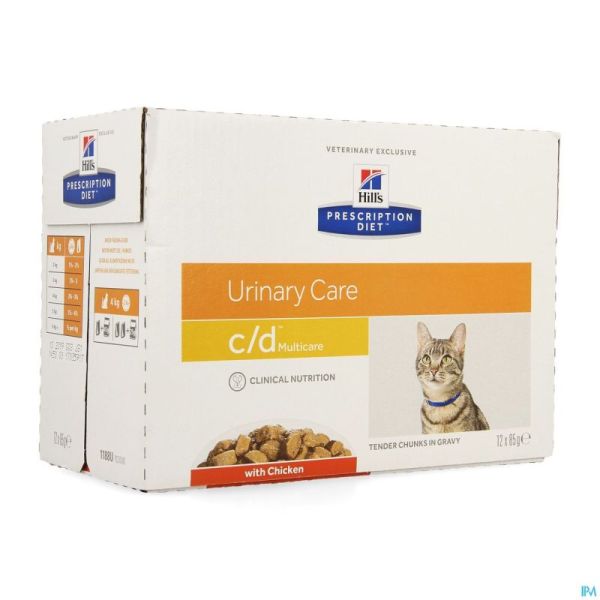 Hills Prescrip.diet Feline Cd Repas Sachet 12x85g