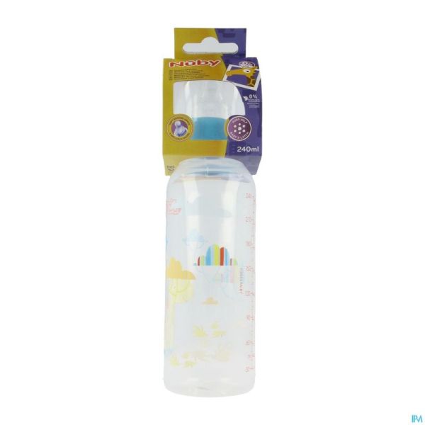 Nuby Biberon Col Standard Debit Variable 0m+ 240ml