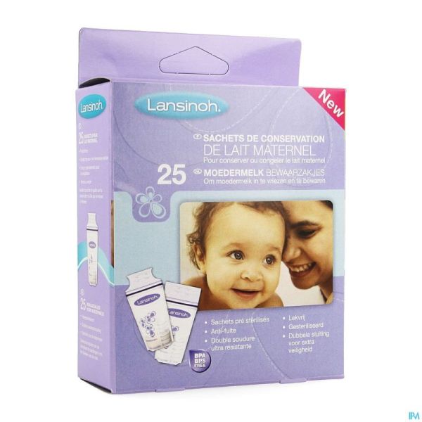 Lansinoh Sac Conservation Lait Maternel 25 99204