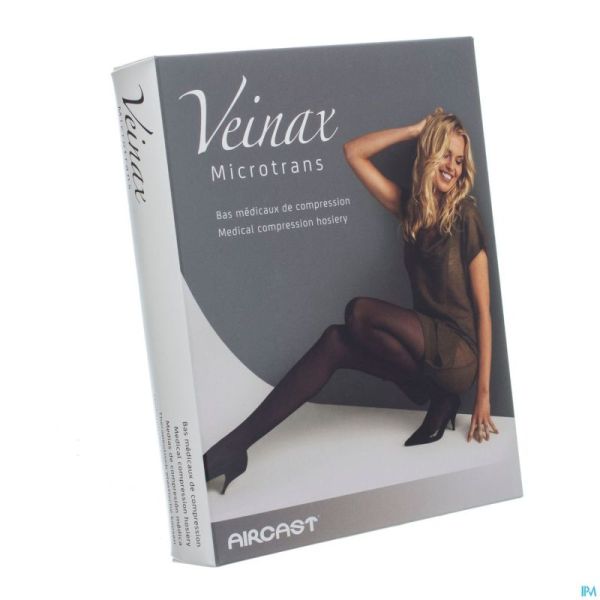 Veinax Mi-bas Microtrans 2 Long Noir Taille 2