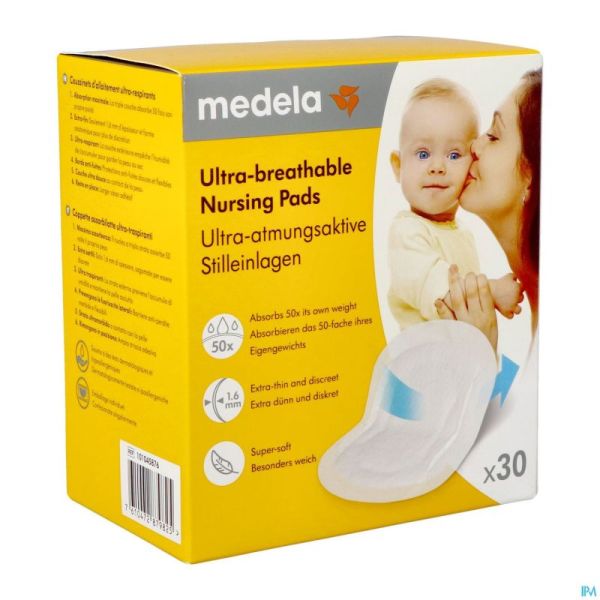 Medela Coussinets Allaitement Ultra Respirants 30