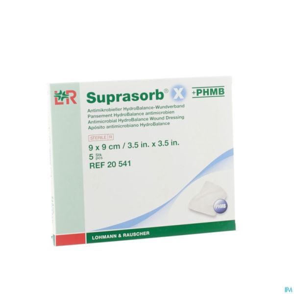 Suprasorb X Pans Phmb Ster 9x 9cm 5 20541