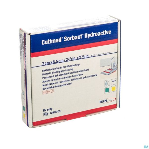 Cutimed Sorbact Hydroactive 7x 8,5cm 10 7264603