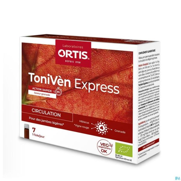 Ortis Toniven Express Monodose Fl 7x15ml