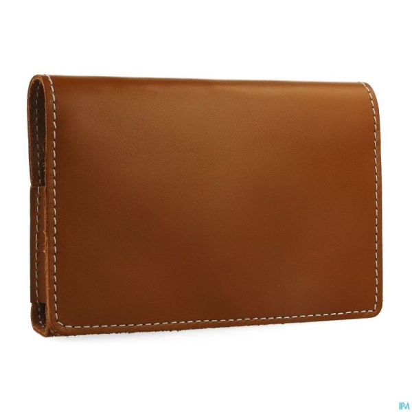 Medidose Pilulier Poche 1 Week Leather Cognac
