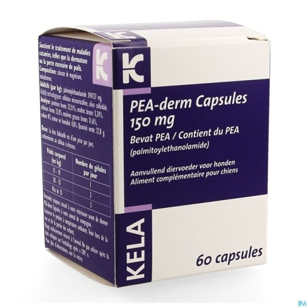Pea Derm 150mg Caps 60