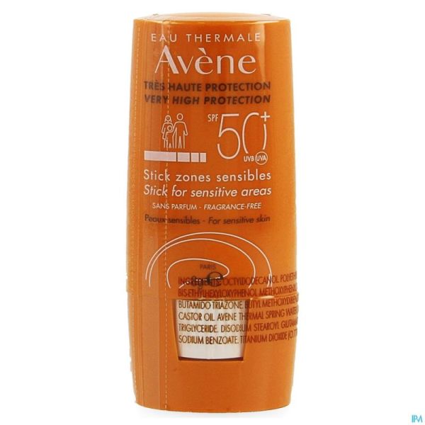 Avene Sol Spf50+ Stick Zones Sensibles 8ml