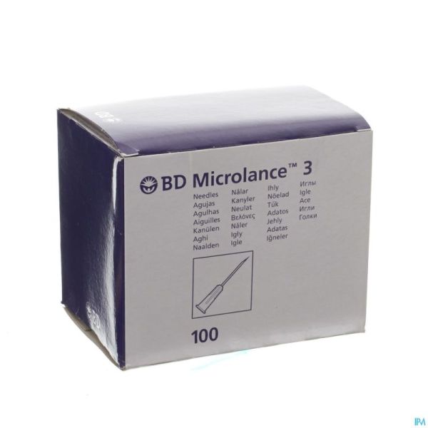 Bd Microlance 3 Aig. 23g 1 Rb 0,6x25mm Bleu 100
