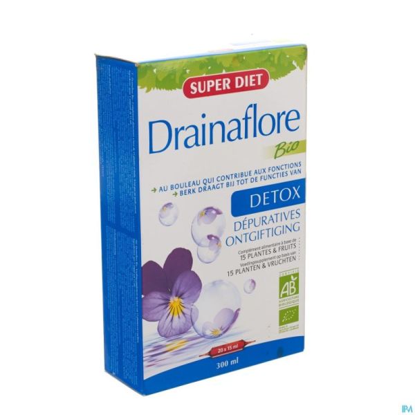 Superdiet Drainaflore Bio Amp 20x15ml