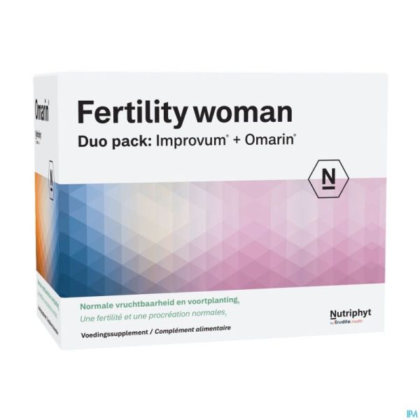 Fertility woman Duo 60 comp Improvum + 60 gélules Omarin
