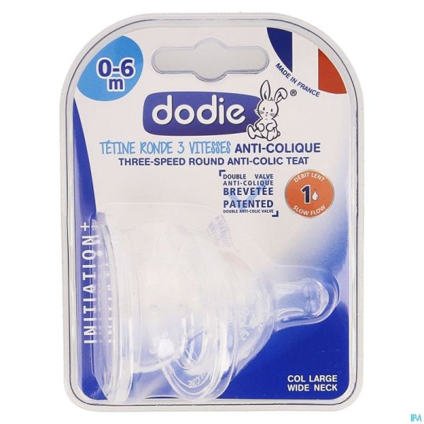 Dodie Tetine Iniiation+ 3 Vitesses Debit 1 2