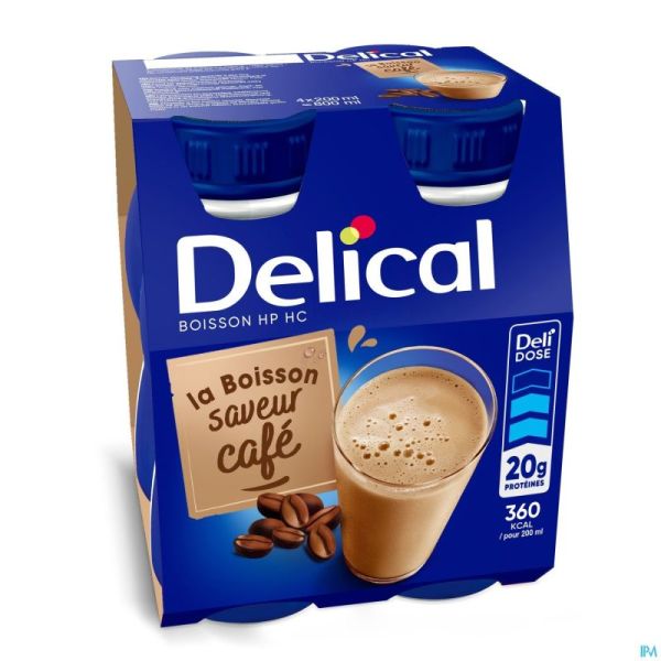 Delical Boisson Lactée Hp-hc Café 4x200ml