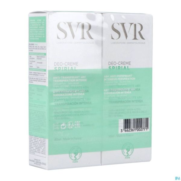 Svr Spirial Deo Creme 2x50ml Nf