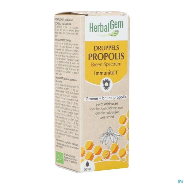 Herbalgem Propolis Large Spectr. Bio Fl Gutt 50ml