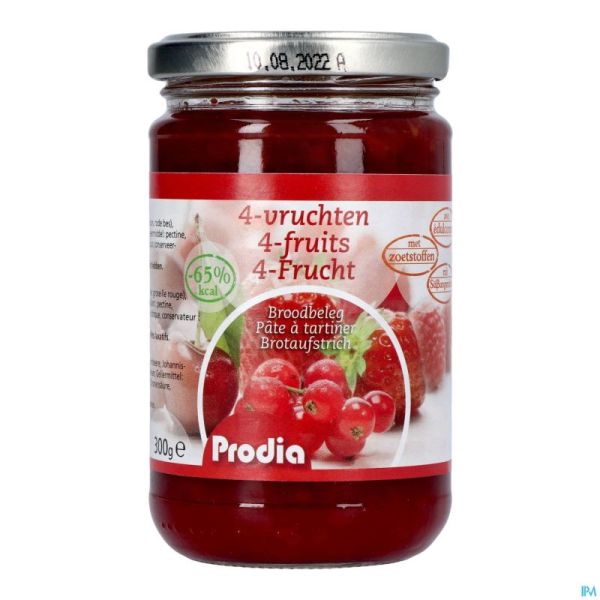 Prodia Tartinade 4 Fruits+maltit.300g 6189 Revogan