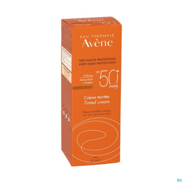Avene Sol Spf50+ Creme Solaire Teinte 50ml