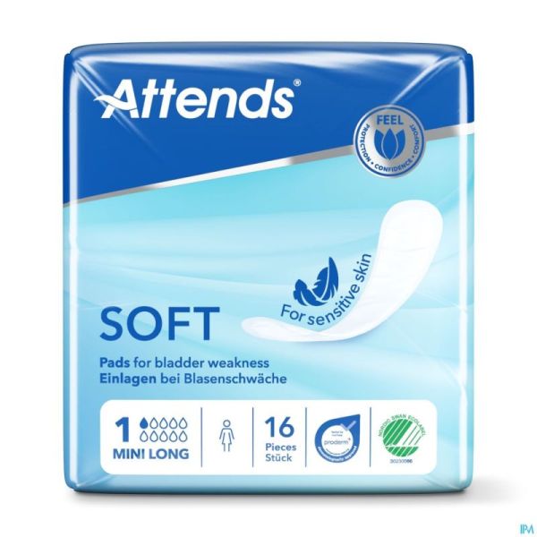 Attends Soft 1 Mini Long Couche Anatom. 1x16