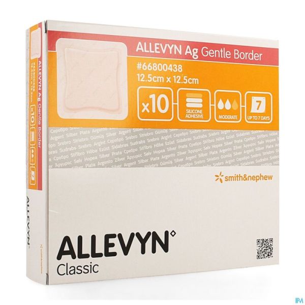 Allevyn Ag Pans Adhesive Silic. 12,5x12,5cm 10