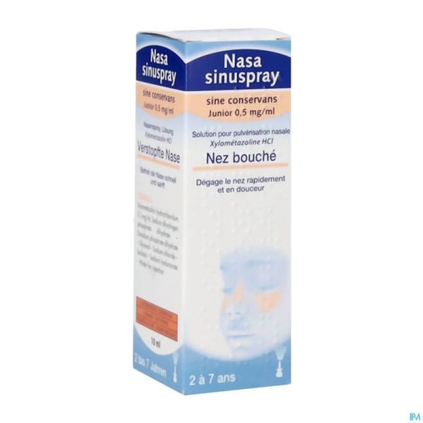Nasasinuspray 0,5mg/ml Sine Conservans Junior 10ml