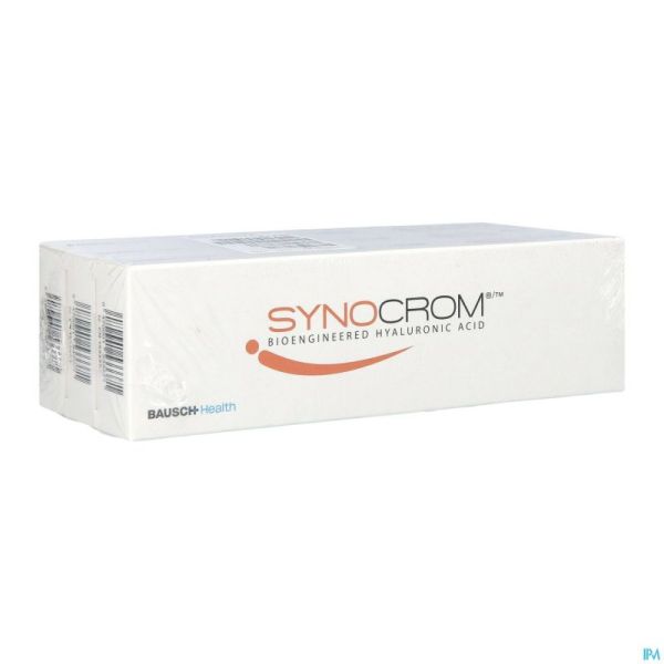 Synocrom Sol Ster Inj.intra Artic. Seringue 3x2ml