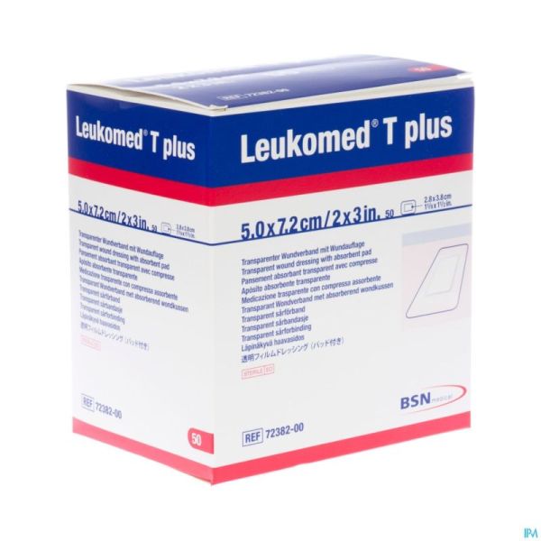 Leukomed T Plus Pans Steril 7,2cmx 5cm 50 7238200
