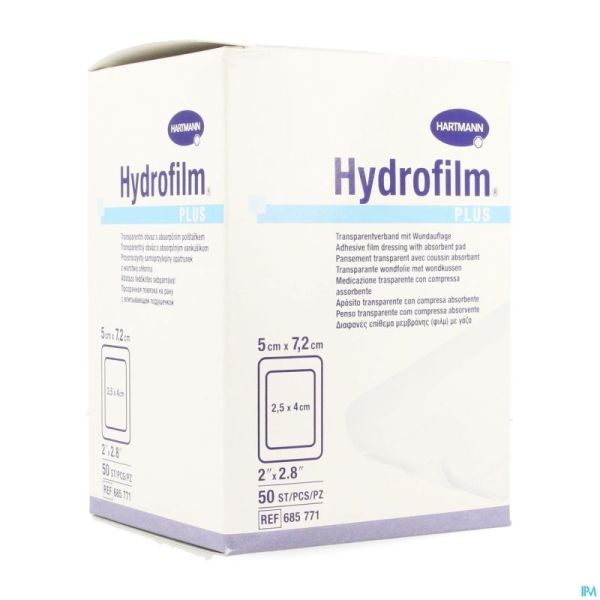 Hydrofilm Plus 5x7,2cm 50 P/s