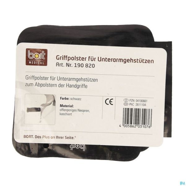 Bort Protection Canne Coussinets Avec Velcro Noir