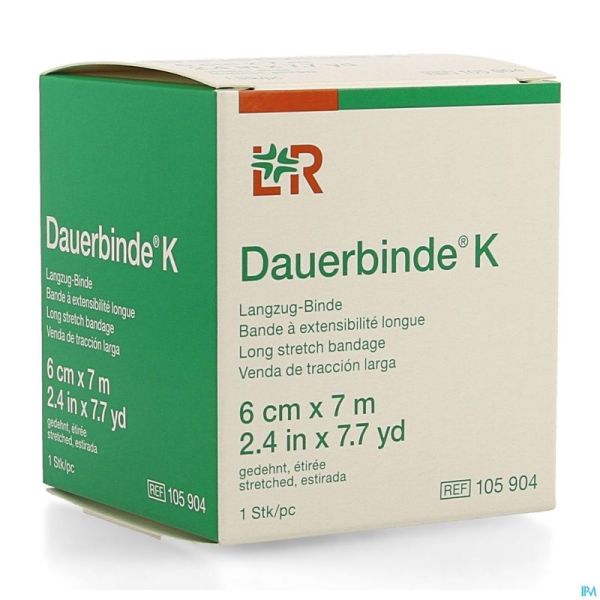 Dauerbinde K 6cm X 7m 1 105904