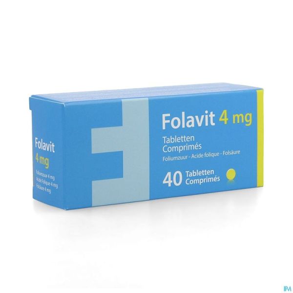 Folavit 4mg Comp 40 X 4mg Nf Rempl.1351394
