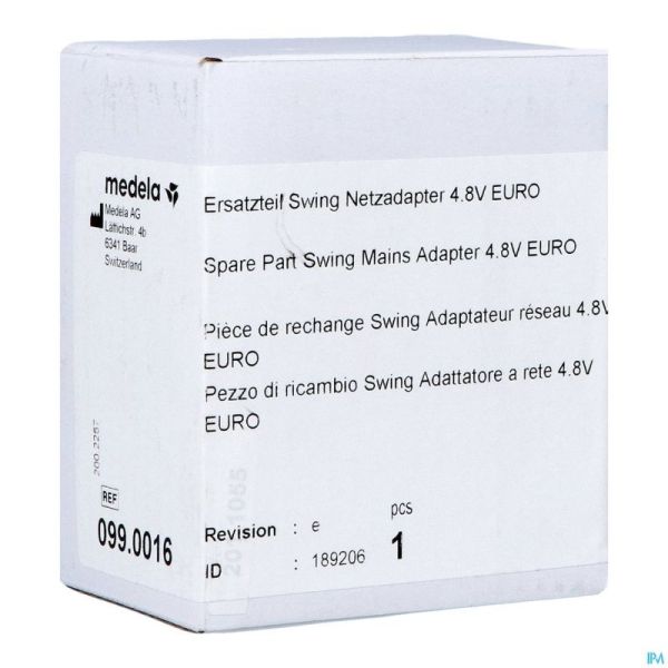 Medela Adaptateur Pour Secteur 4,8v Pour Swing