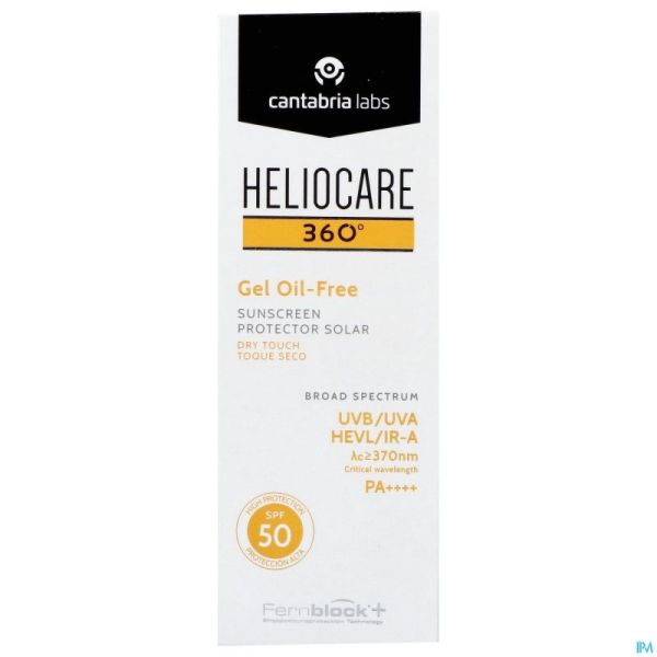Heliocare 360 Gel Oil Free Ip50 Tube 50ml