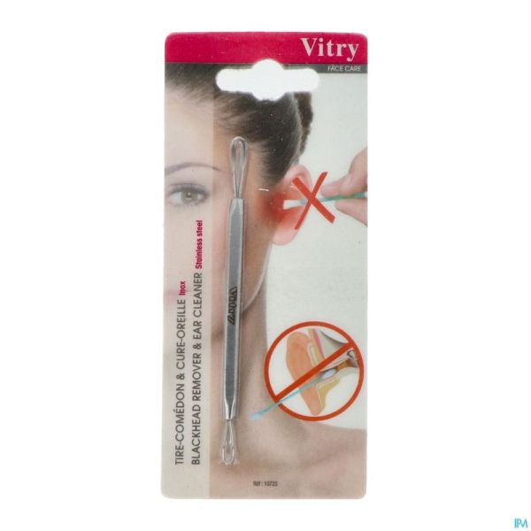 Tire-comedon/cure-oreille Inox