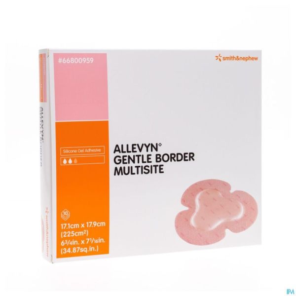 Allevyn Gentle Border Ster 17,5x17,5cm 10 66800273