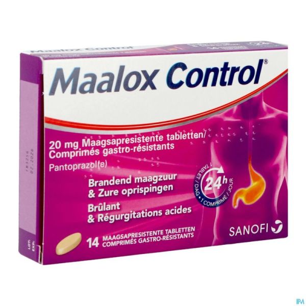 Maalox Control 20mg Comp Gastro Resist 14