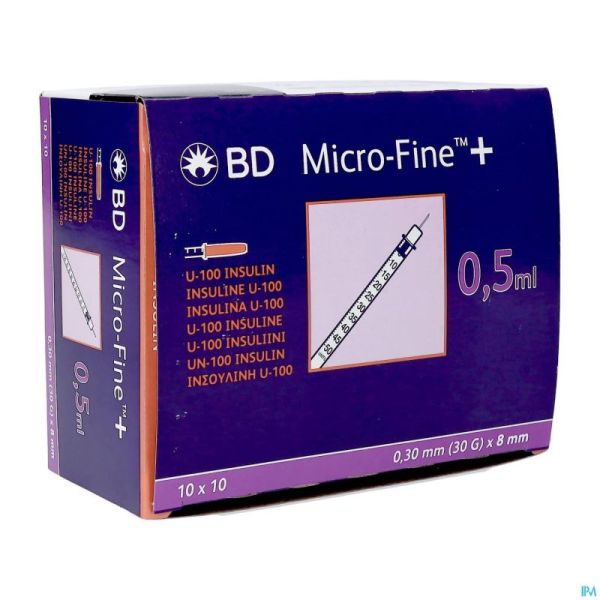 Microfine Ser.ins. 0,5ml 30g 8mm 100 324825