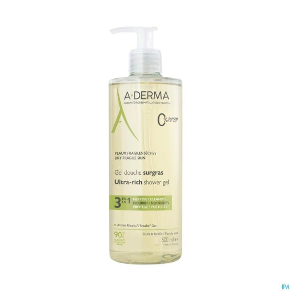 Aderma Gel Douche Surgras 500ml