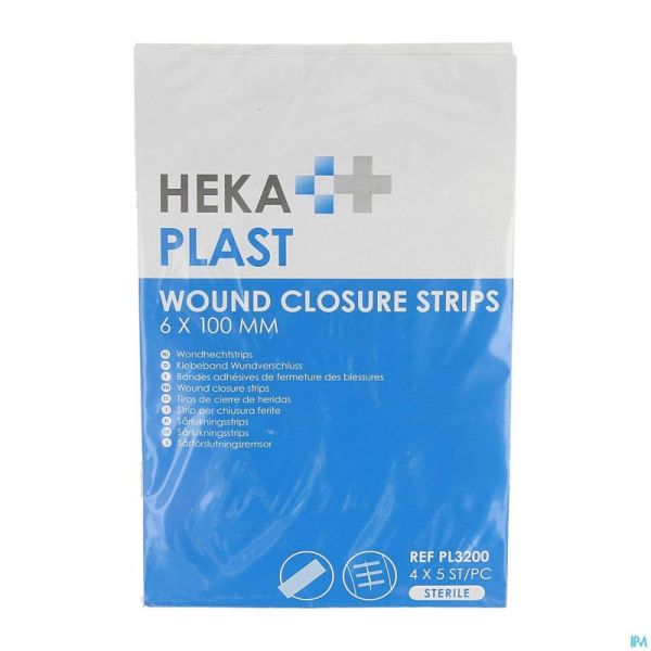 Hekaplast Strips Suture Adhesifs 20