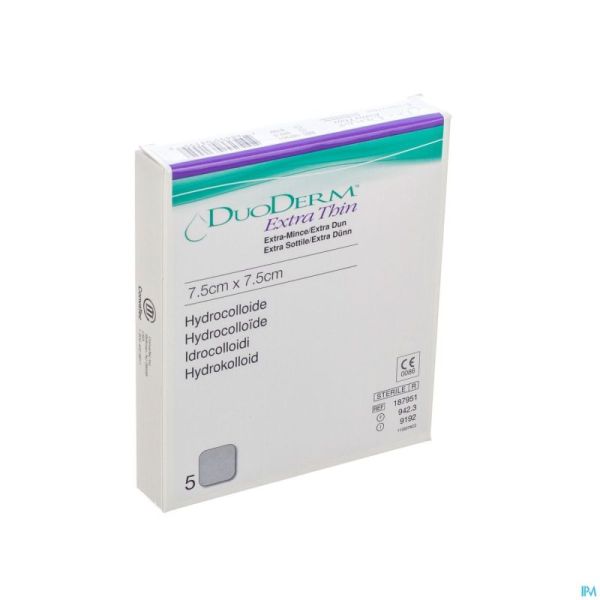 Duoderm Extra Mince Pans Hydro 7,5cmx7,5cm 5 H7951