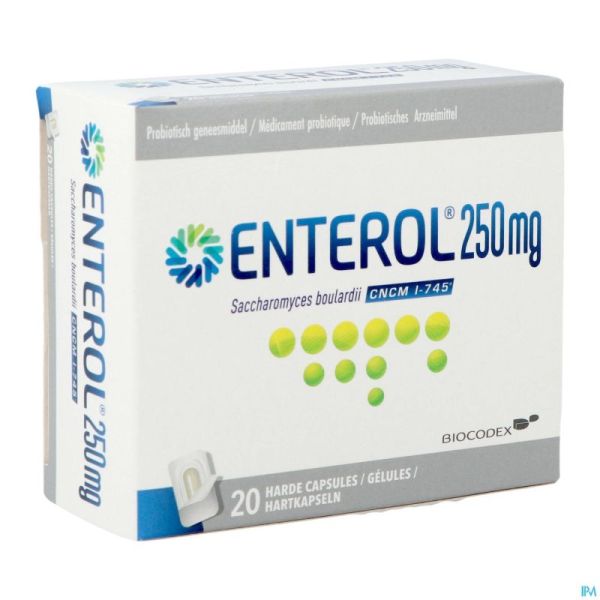 Enterol 250mg Caps Harde Dur S/blister 20x250mg