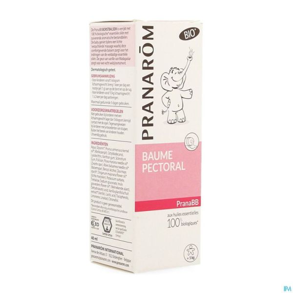 Pranarom Pranabb Baume Pectoral Tube 40ml