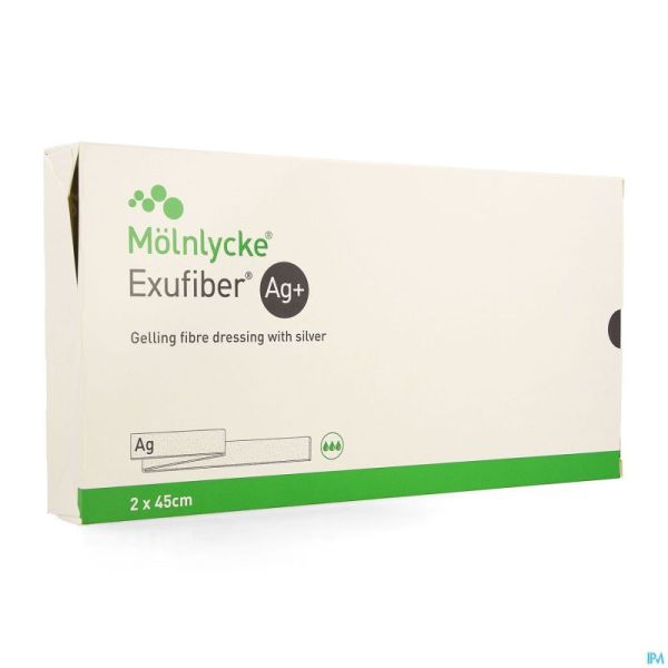 Exufiber Ag Gel.fibre Dressing St Meche 2,0x45 5