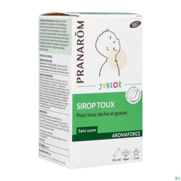 Pranarom Aromaforce Sirop Toux Enf. Dm Sach 20x5ml